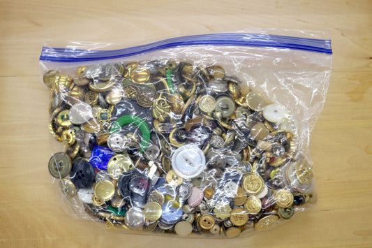 1.5 Pounds of Button Magic – Mixed Vintage & Modern Buttons