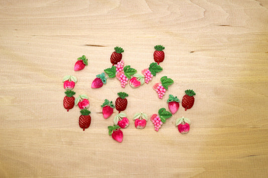 Cute Fruit Beads – Mixed Berries & Grapes