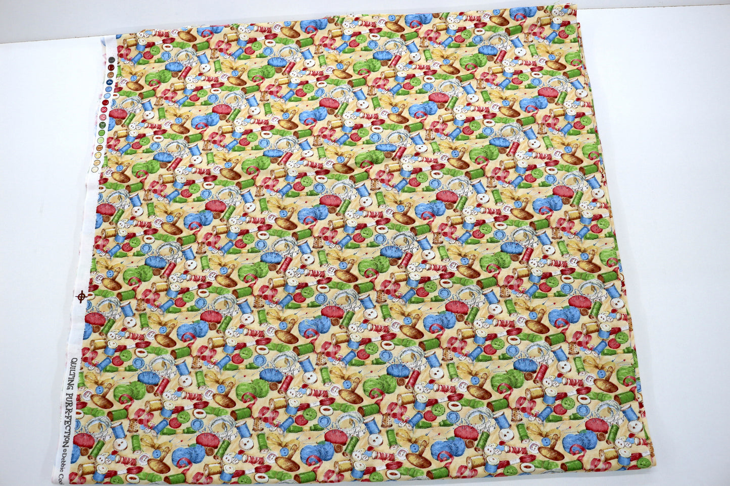 🧵 Sewing Room Cotton Fabric – 44" x 4.25 Yards