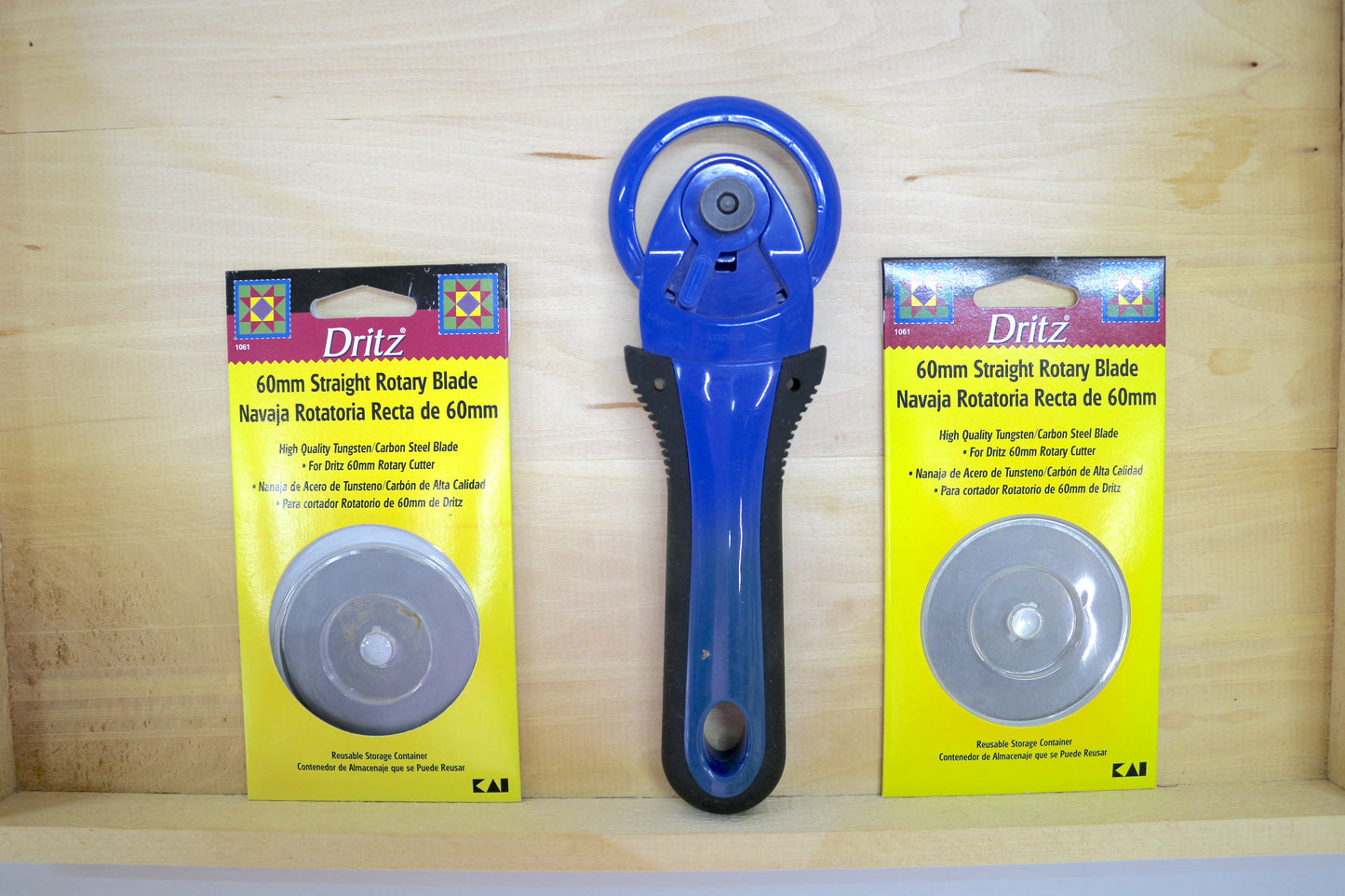 ✂️ Kai Rotary Cutter – 60mm with 2 Extra Blades