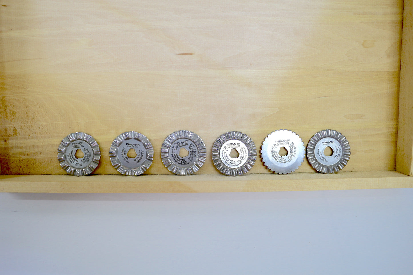 ✂️ Bundle of Fiskars Decorative Rotary Blades – 45mm (No Covers)