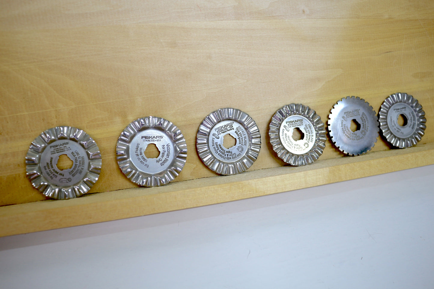 ✂️ Bundle of Fiskars Decorative Rotary Blades – 45mm (No Covers)