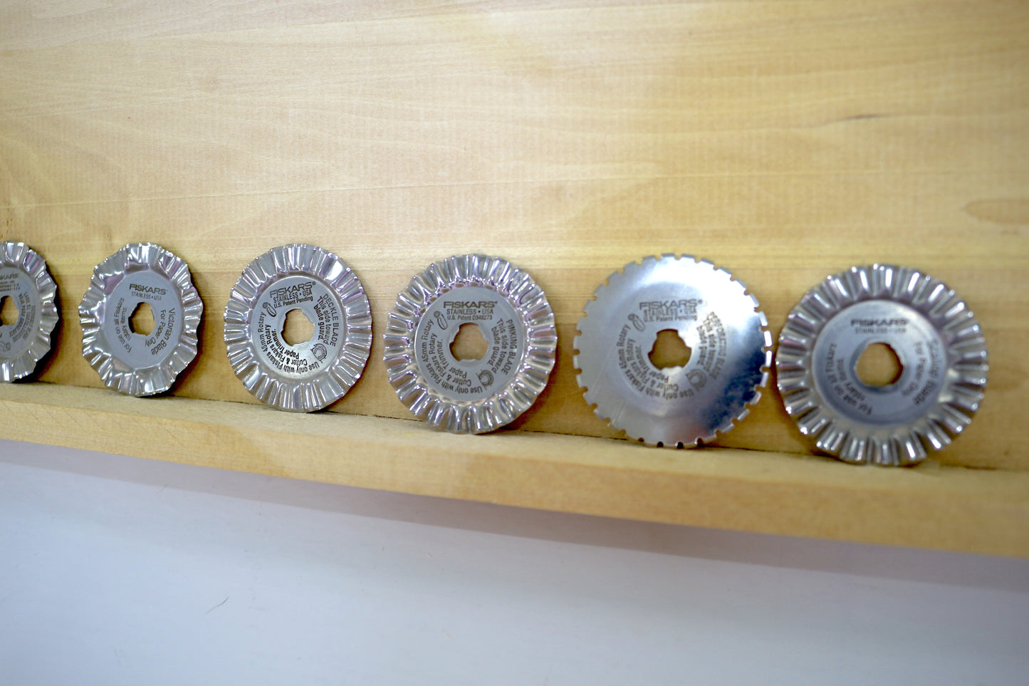 ✂️ Bundle of Fiskars Decorative Rotary Blades – 45mm (No Covers)