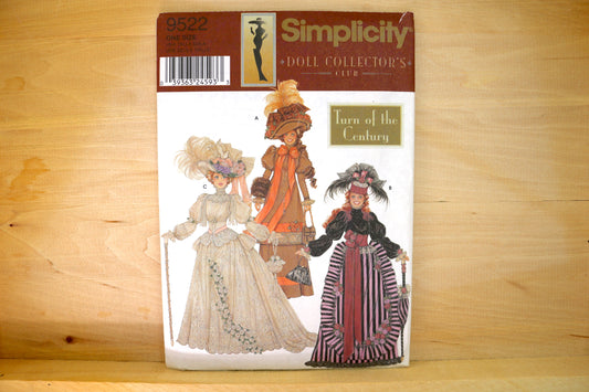 🪡 Vintage Doll Clothes Sewing Pattern Simplicity  9522 11.5" Fashion Doll
