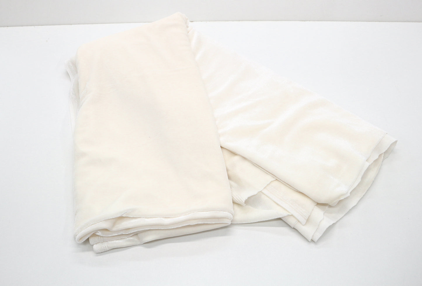 White Velvet Fabric – 60" x 1.75 Yards | Soft & Elegant