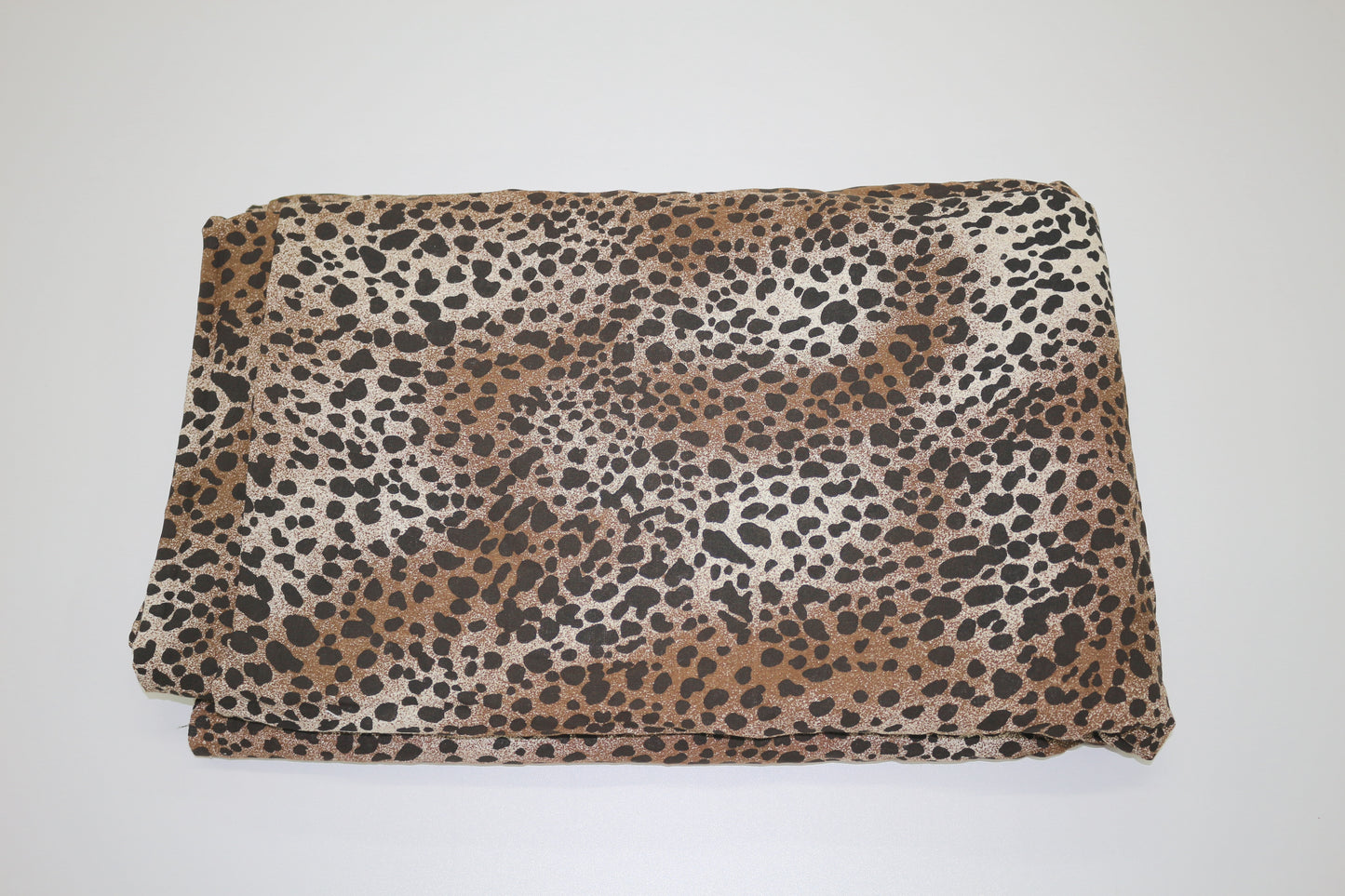 Brown & Black Speckled Cotton Fabric – 60" x 5 Yards | Neutral Animal Print