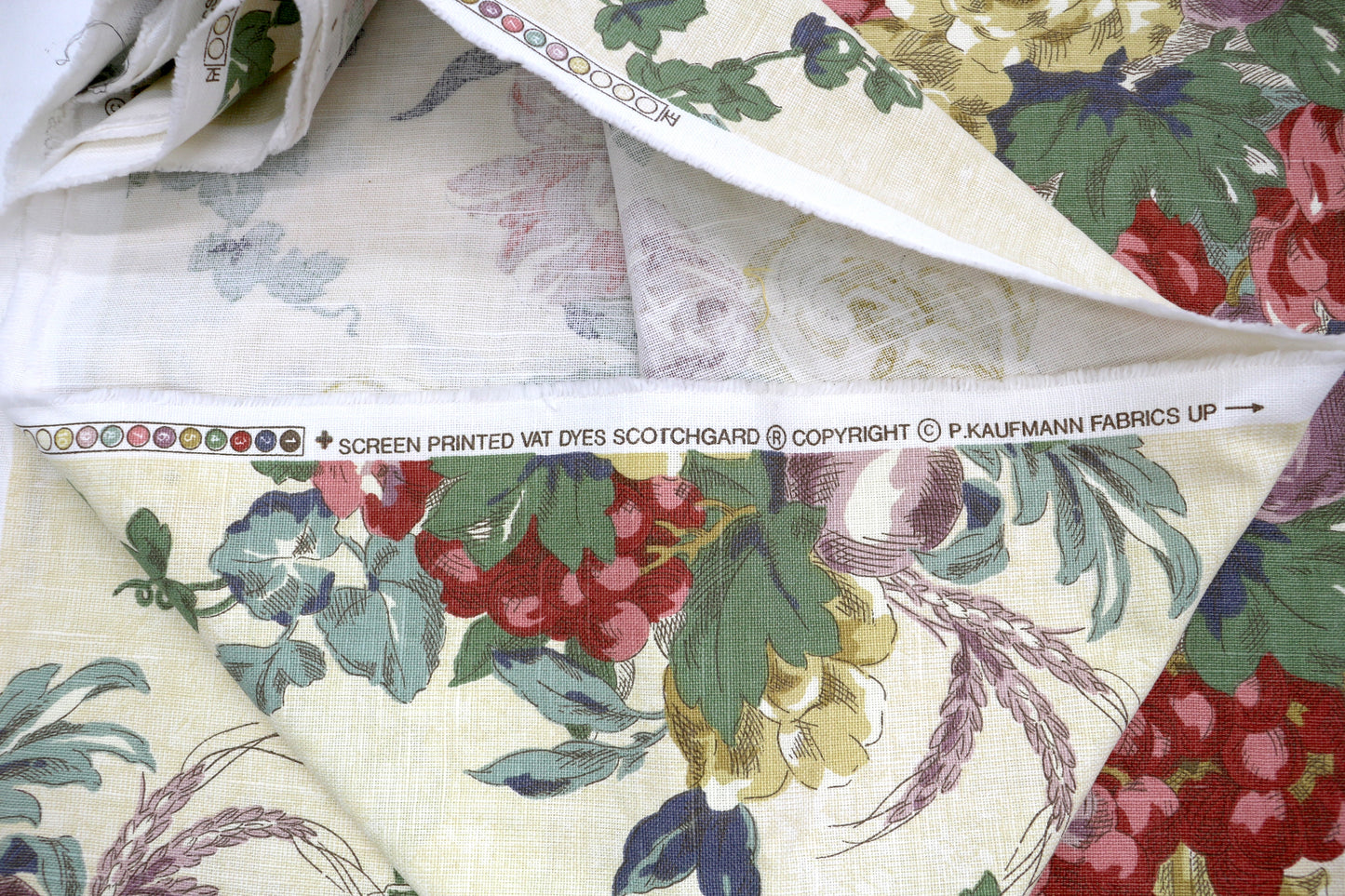 P. Kaufmann Floral Cotton Fabric – 56" x 4 Yards | Heavyweight Home Decor