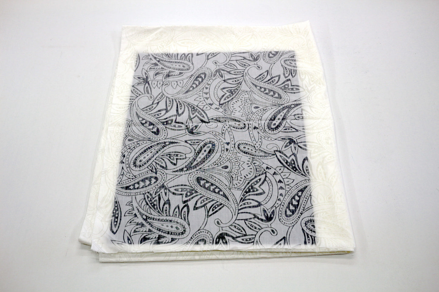 Sheer White Boho Cotton Fabric – 60" x 2 Yards