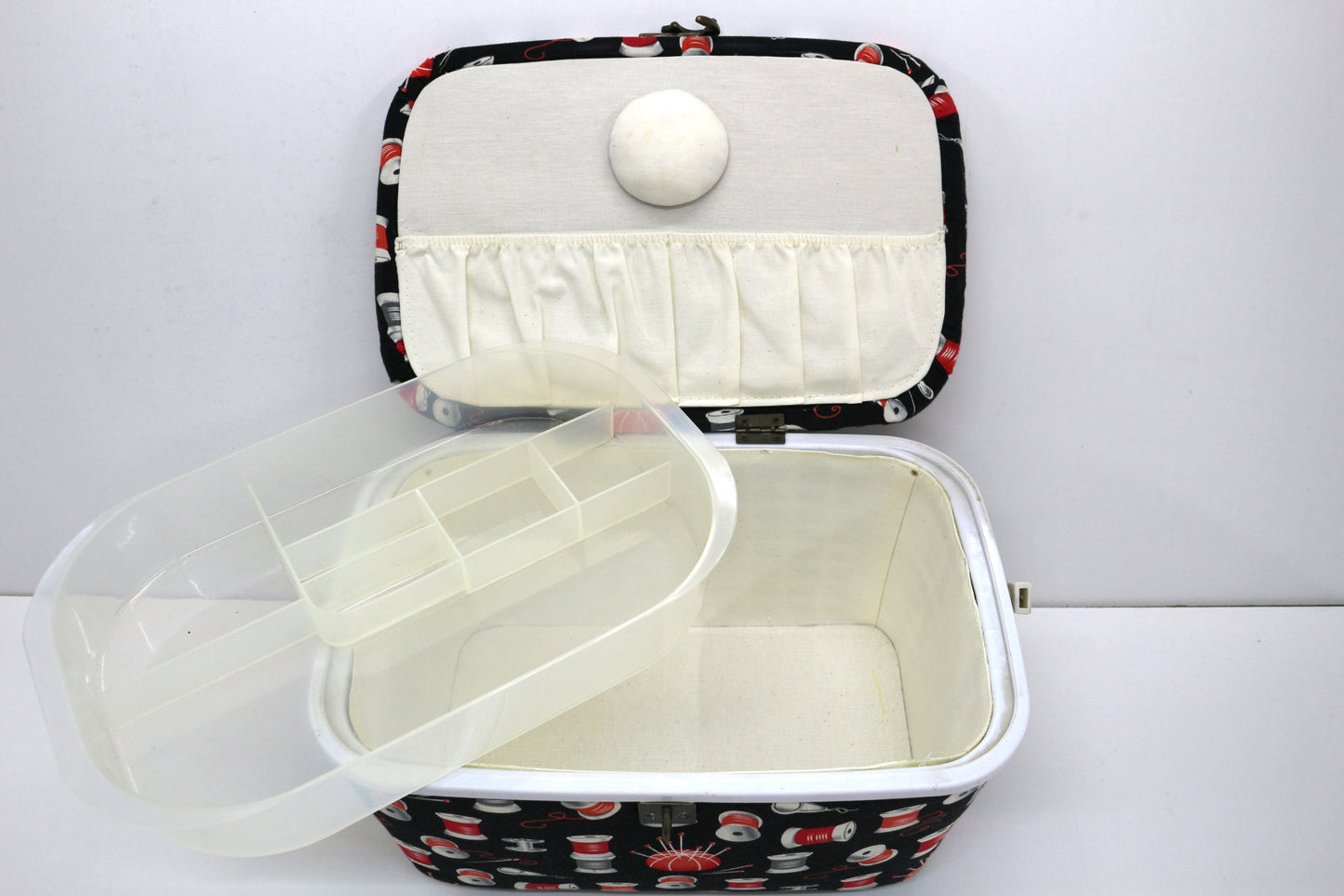 Vintage Sewing Box – Thread & Notions Print – Ready to Fill!