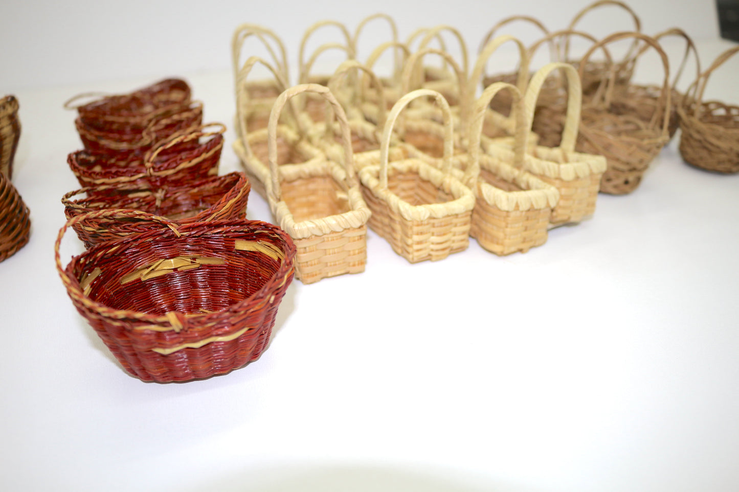 Bundle of Mini Woven Baskets – Perfect for Crafting & Display