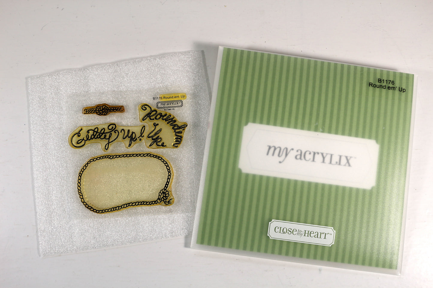 My Acrylic Stamp Set – Round Em Up - Paper Craft & Mixed Media Use