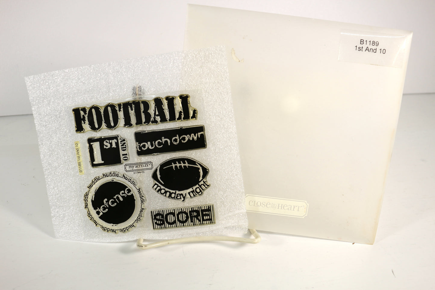 My Acrylic Stamp Set – 1st and 10 - Paper Craft & Mixed Media Use