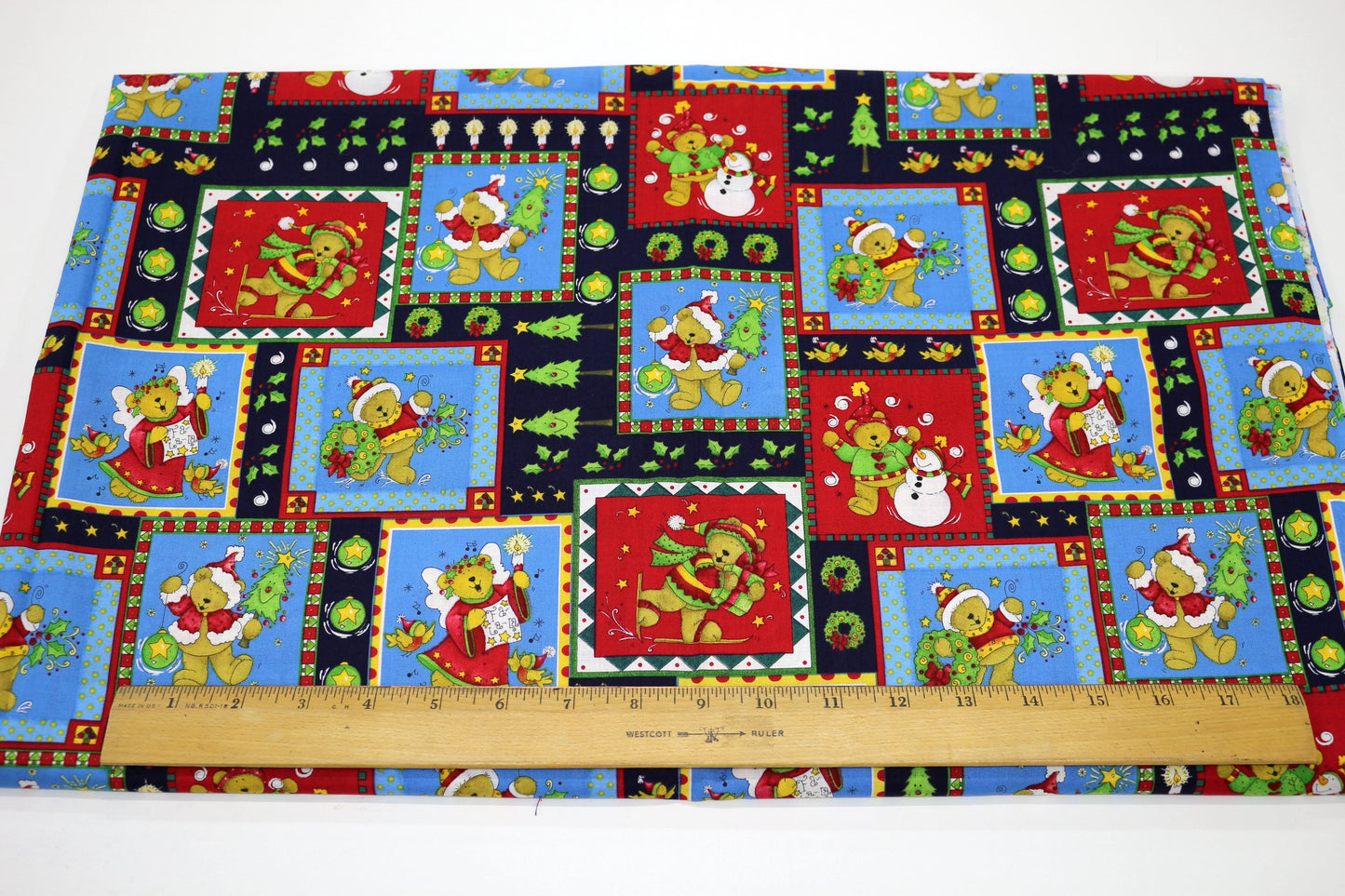 Merry Bears Cotton Fabric 44" x 3 yards– Sewing & Creative Projects