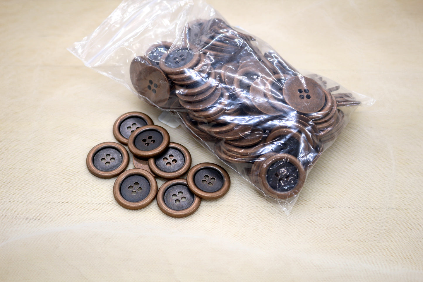 Copper Two-Tone Buttons – 2 Pound Bulk Lot