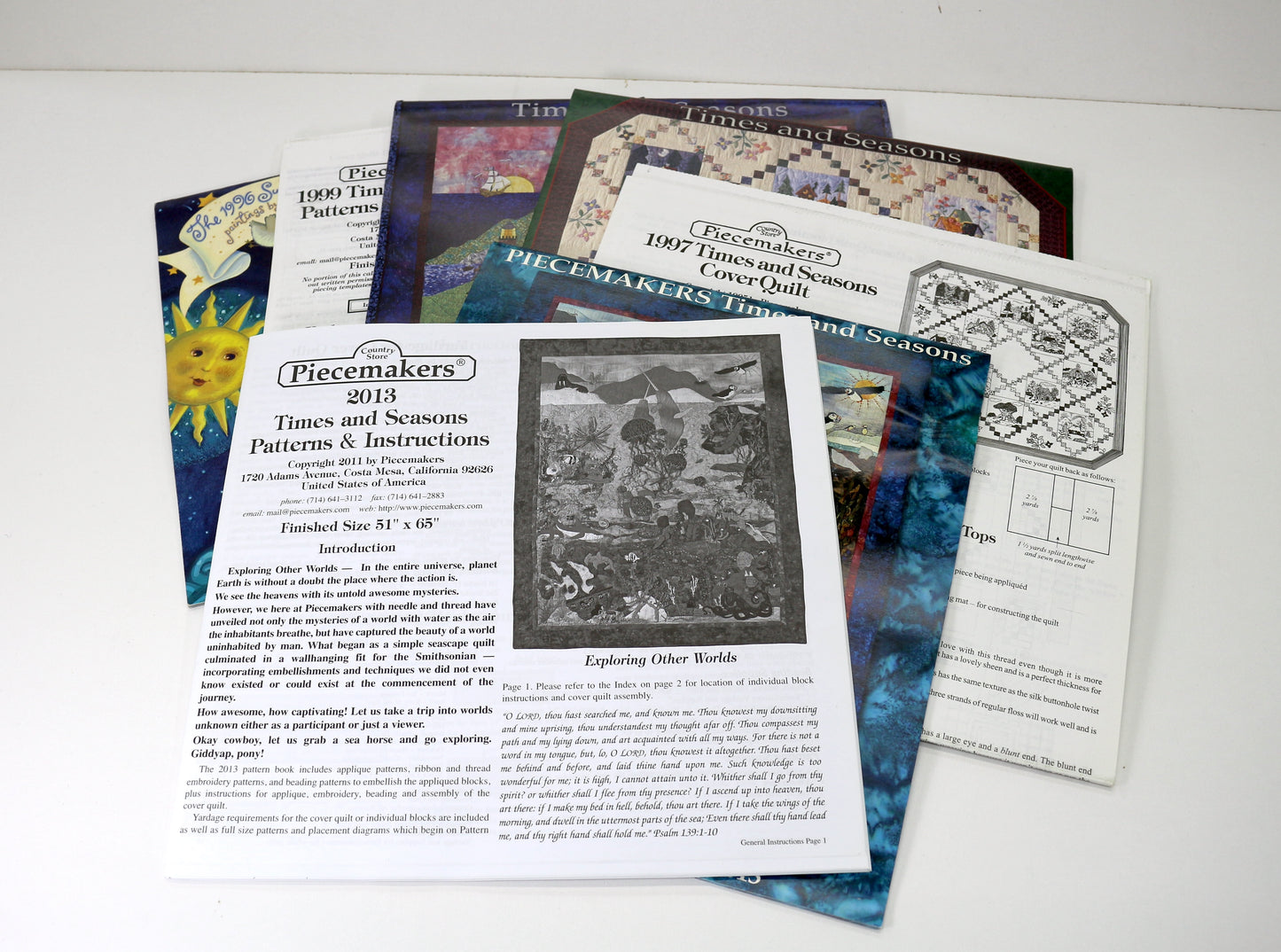 Piecemakers “Times & Seasons” Quilt Calendar Pattern Bundle