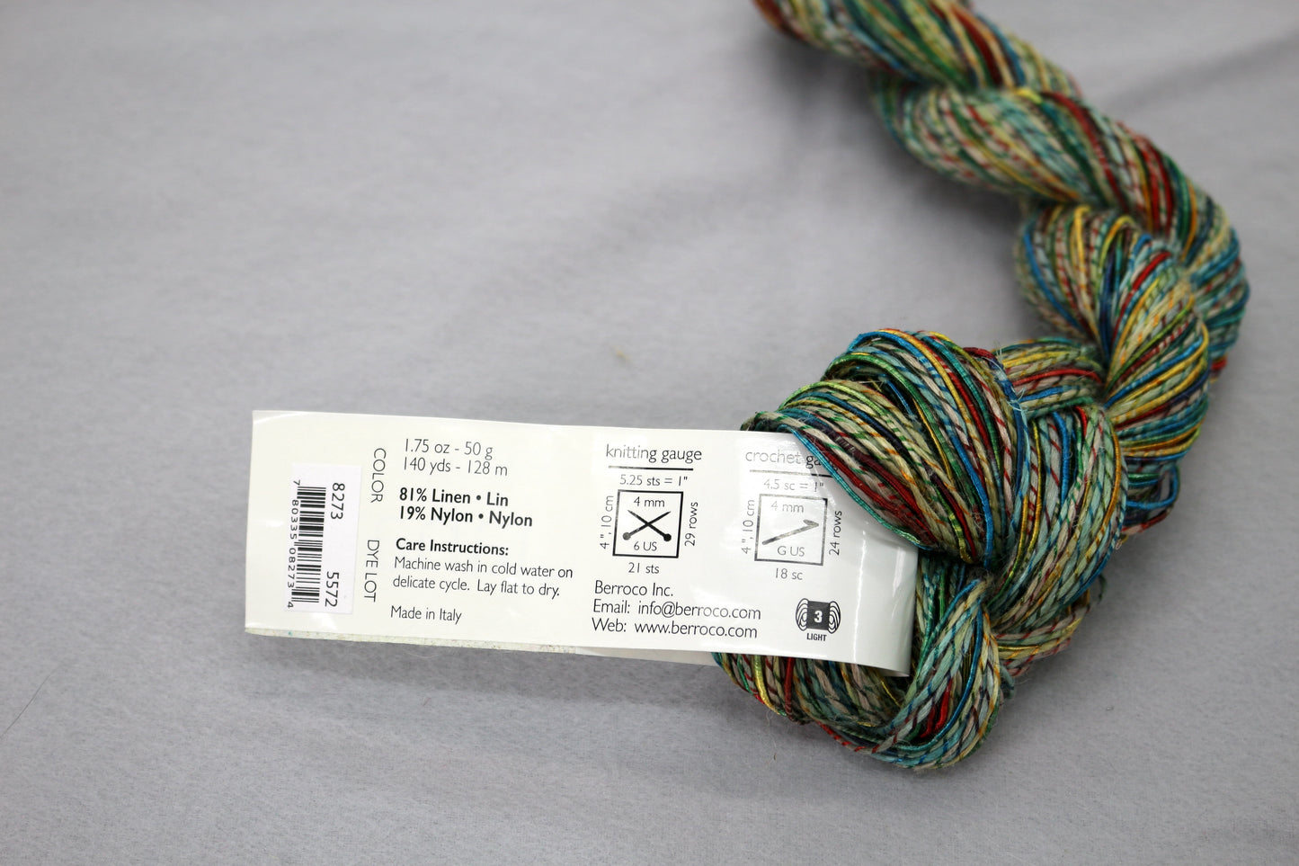 Berroco Liana Yarn Agave – Linen Nylon Blend – Light Weight 3 Yarn – Made in Italy