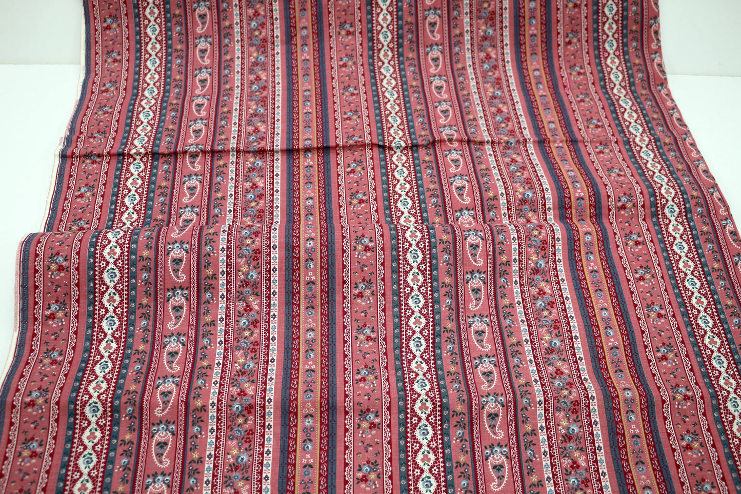Pink Vines Wallpaper Cotton Fabric 45" x 2.5 yds