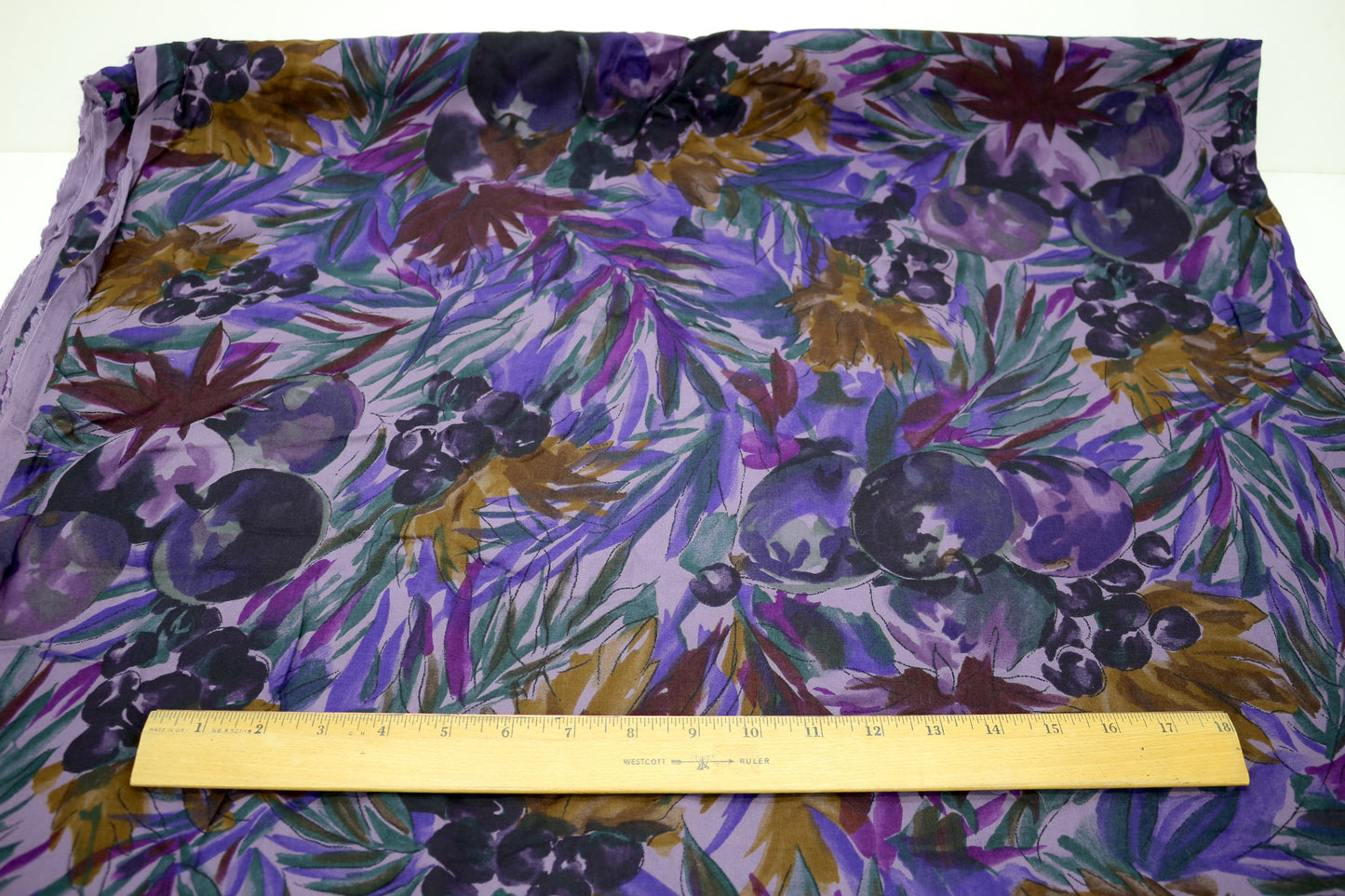 Purple Fantasy Cotton Apparel Fabric 55" x 2.25y