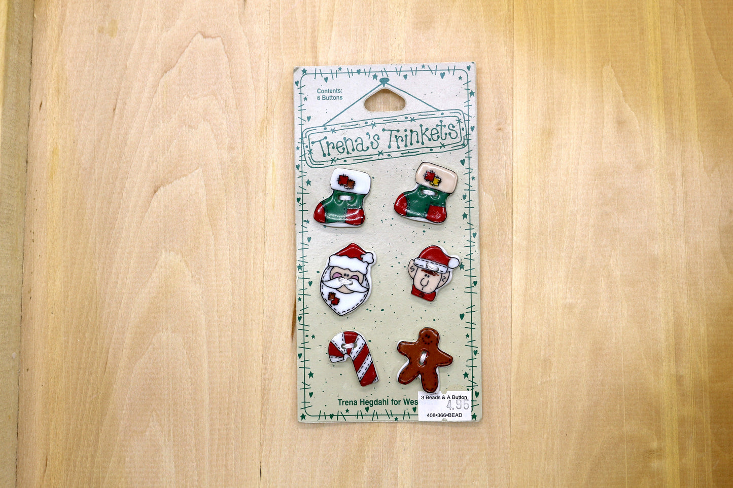 Ceramic Christmas Buttons