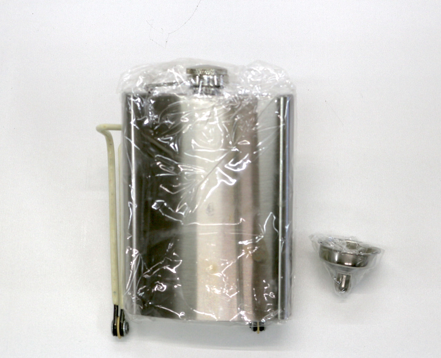 Silver Flask with Funnel, Blank Flask, Bridal Party Favor