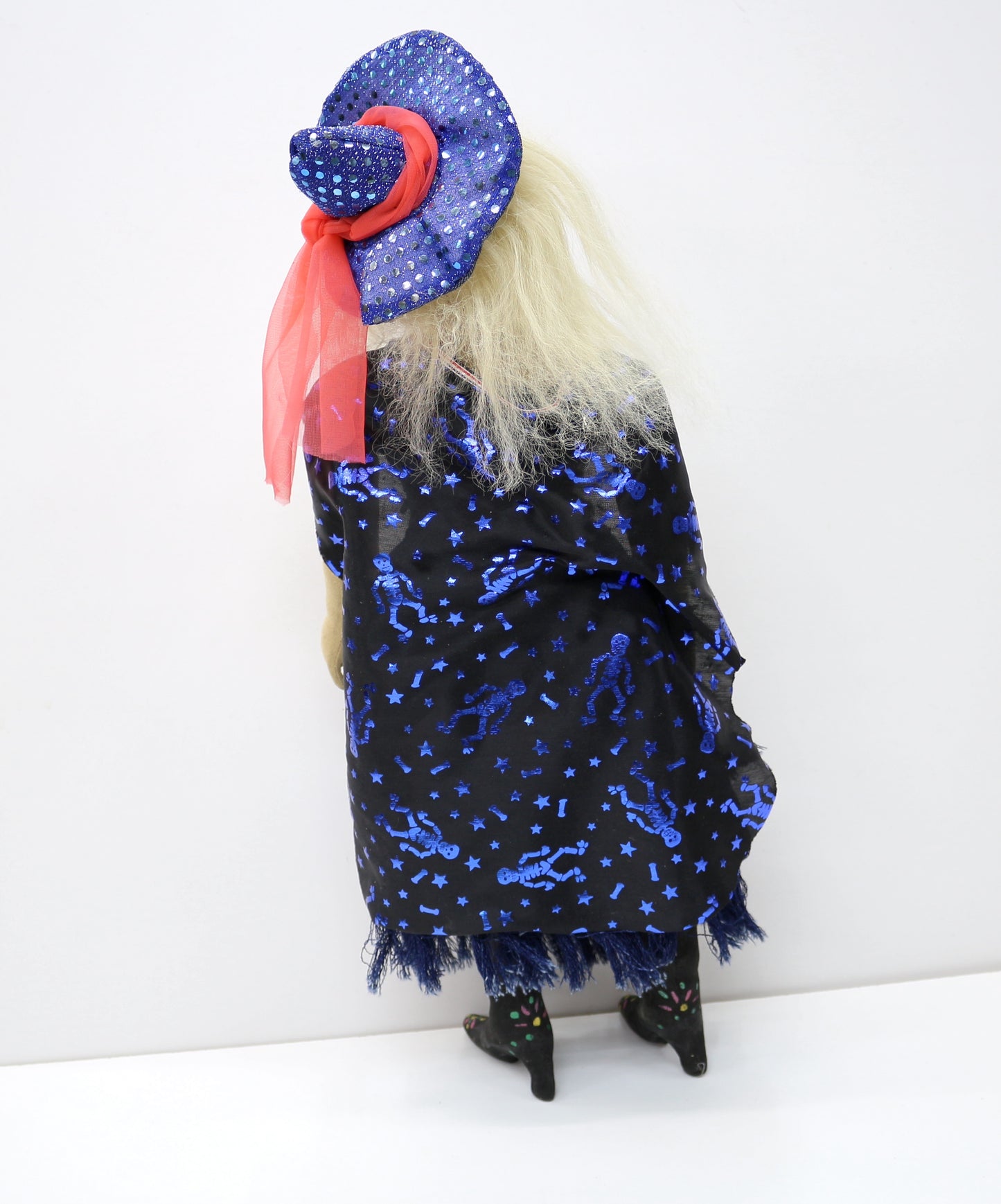 OOAK Handmade Doll, Blue Witch Doll, Americana Doll