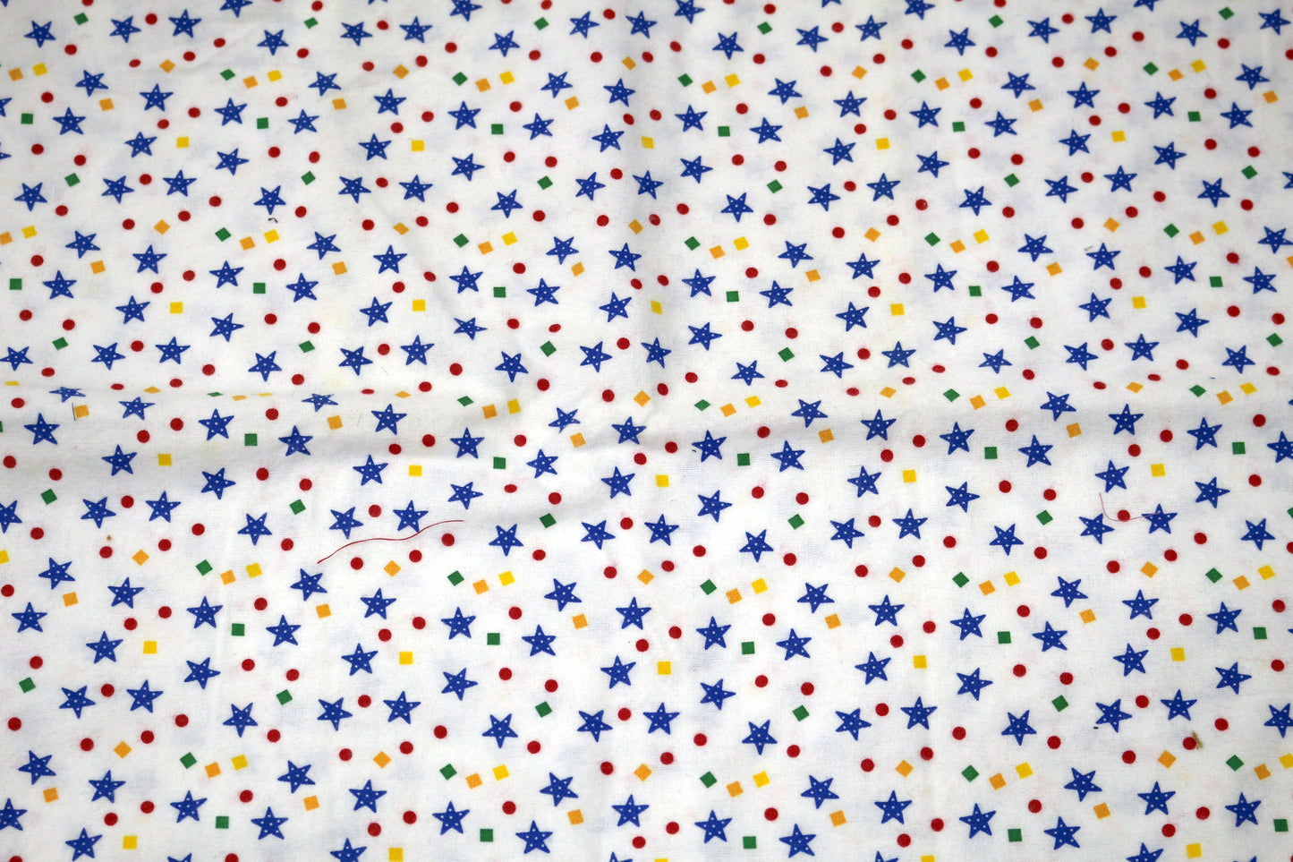 Stars on Flannel Fabric 3/4 yd