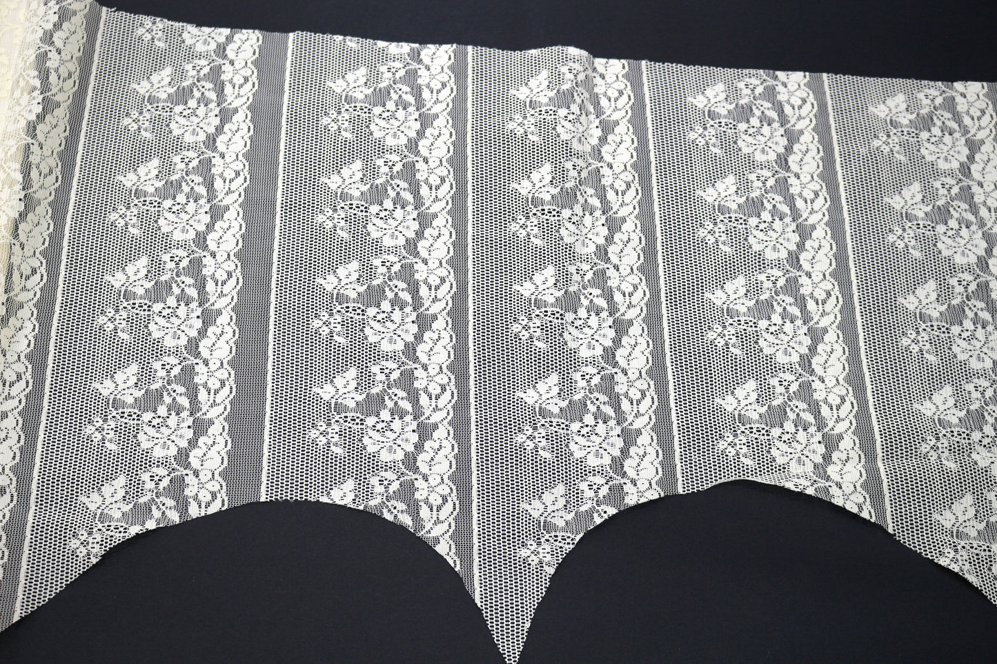 Cream Lace Fabric Remnant