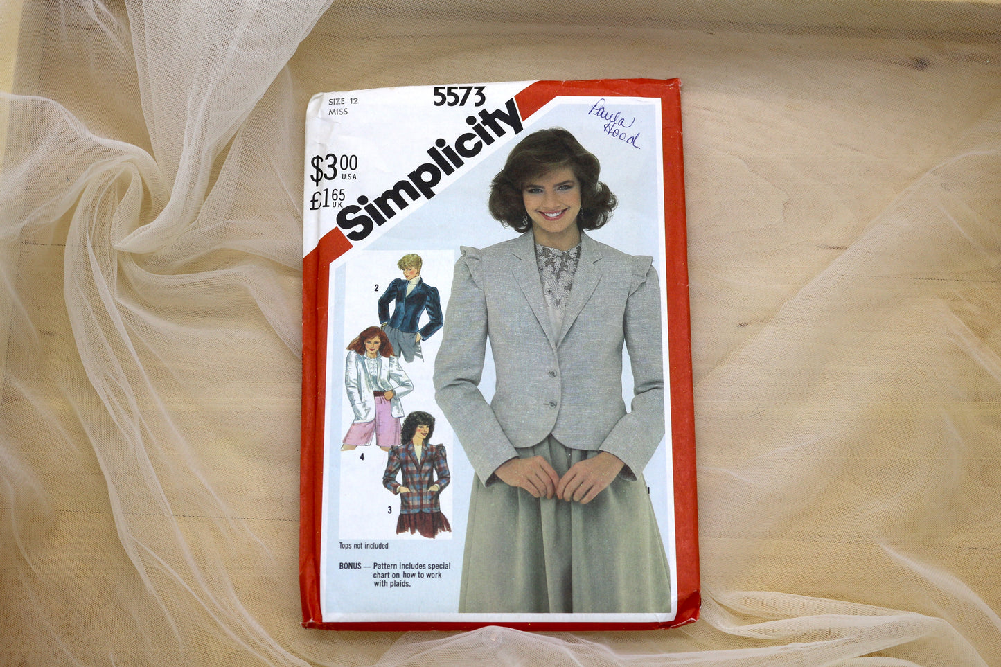 SImplicity 5573 Misses Lined Jackets in Two Lengths Sewing Pattern size 12