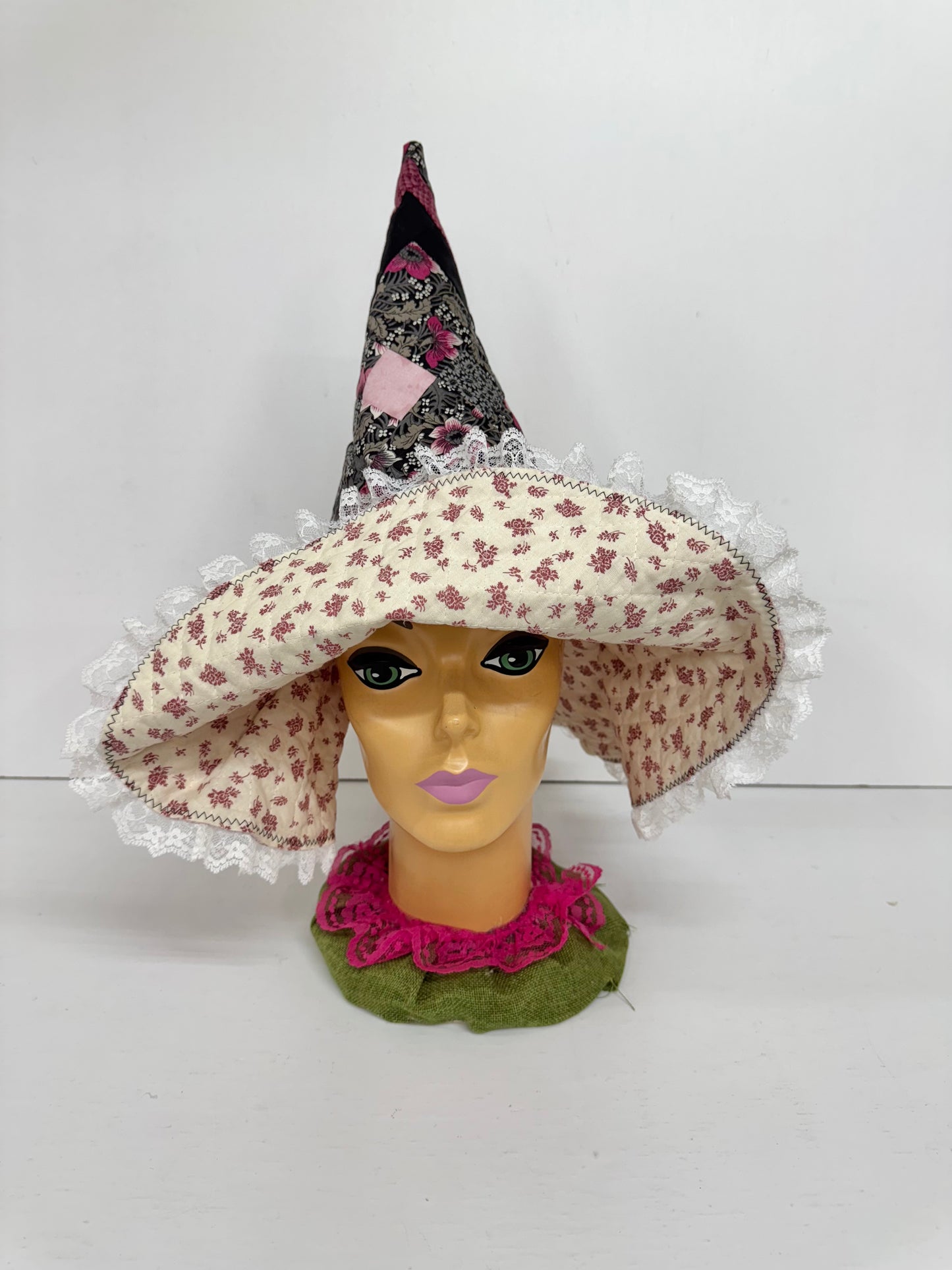 ✨ Handmade Floppy-Brim Witch Hat