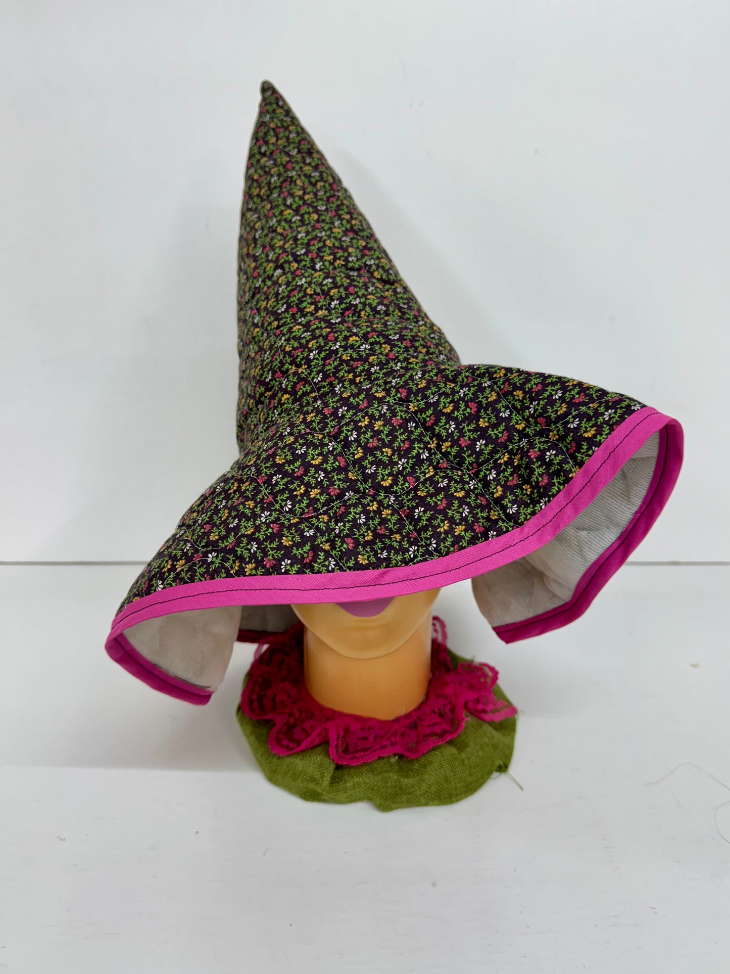 ✨ Handmade Floppy-Brim Witch Hat