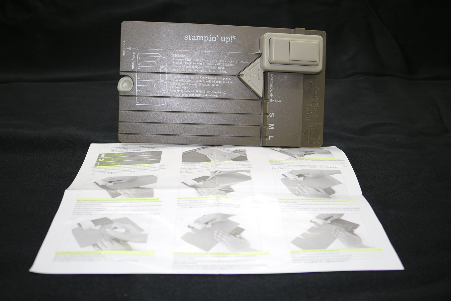 Stampin Up Gift Bag Punch Board