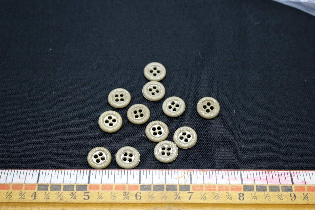Set of Beige Center Buttons