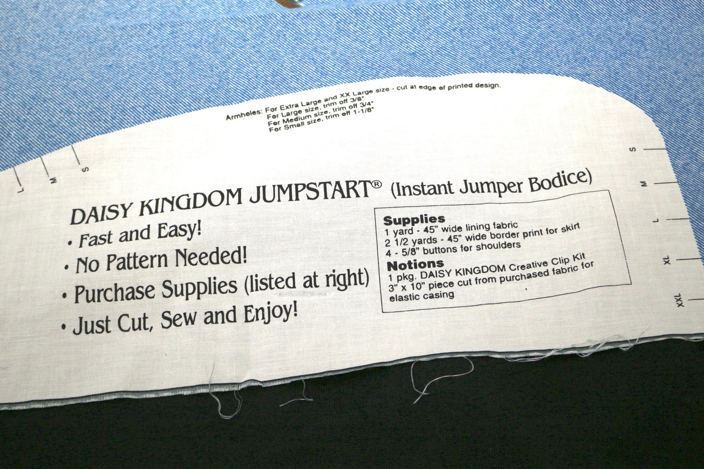 Daisy Kingdom Jumper Bodice Panel