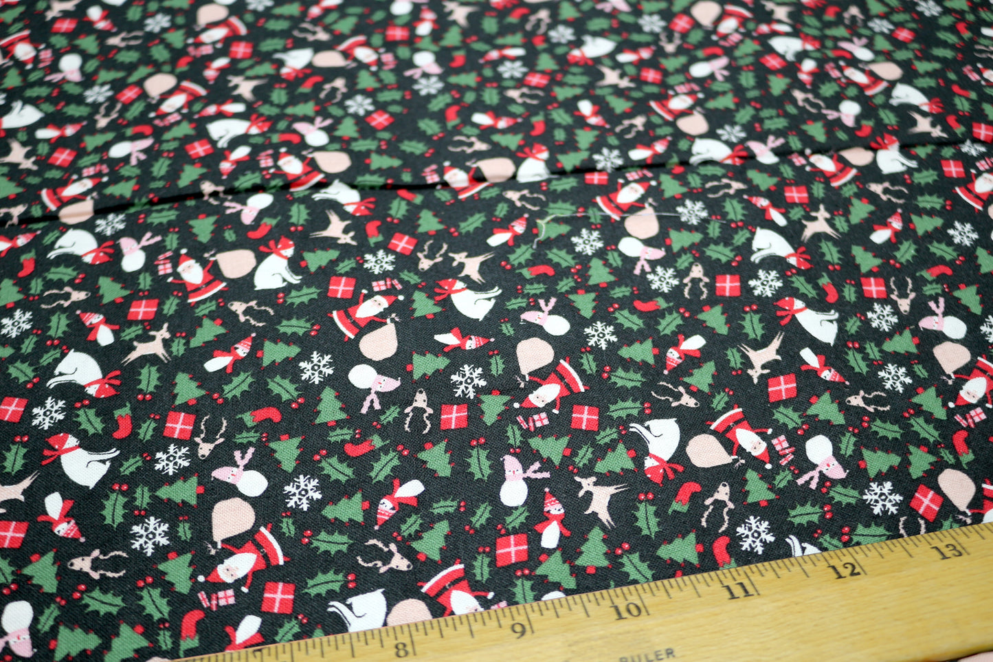 Cotton Holiday Theme Fabric 45" x 1.75 yds