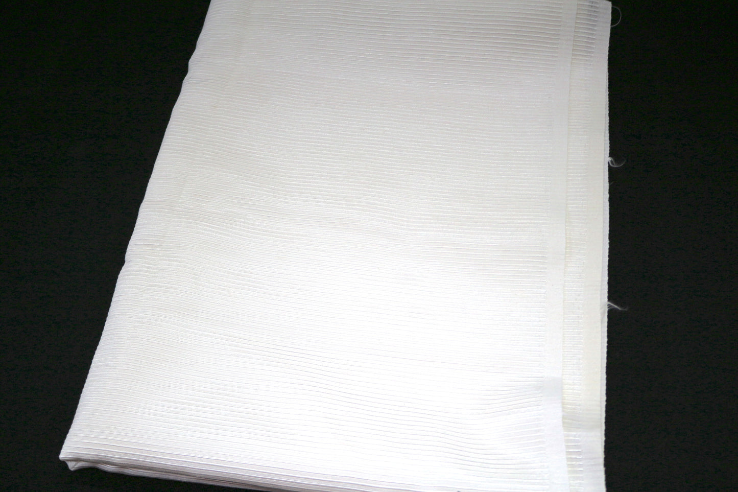 Textured White Rayon Blend Fabric 45" x 3.5 yds