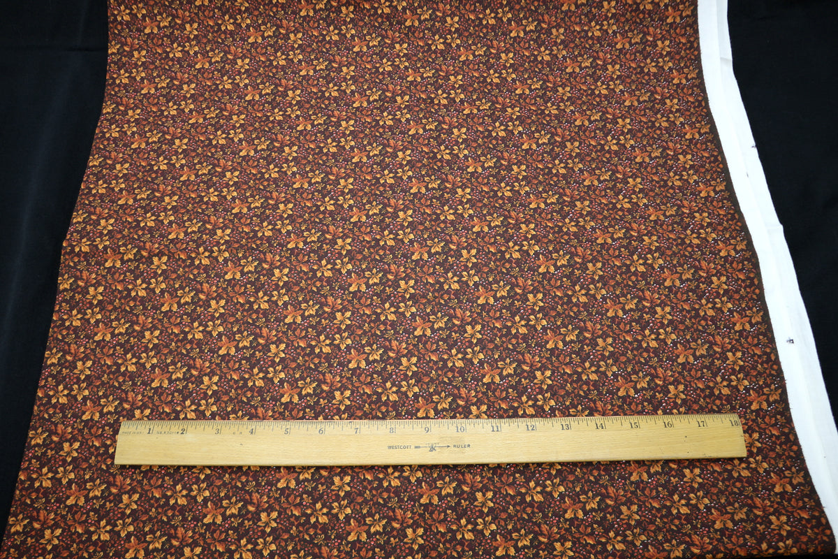 Fall Leaves Cotton Fabric 44" x 5 yds