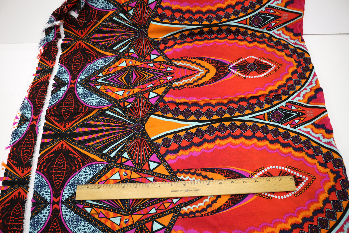 Bright Design on Apparel Fabric 56" x 1.75 yds