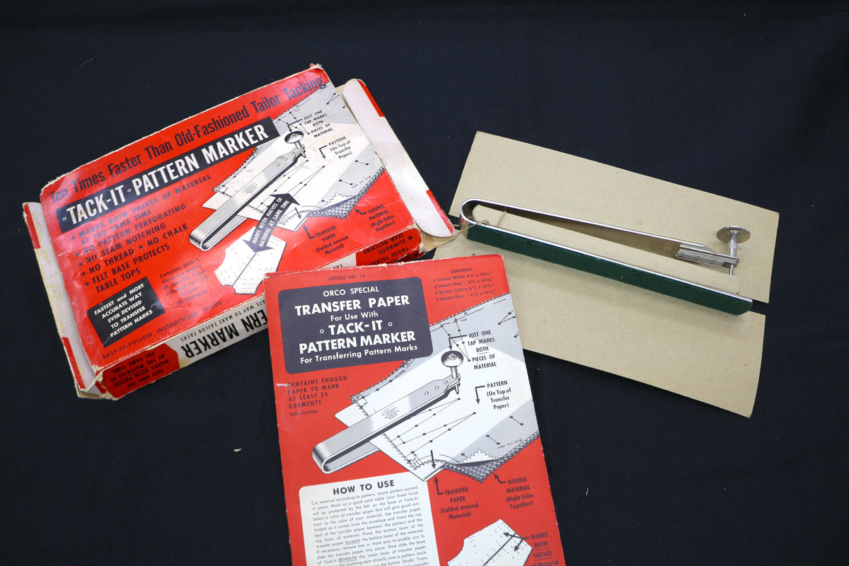 Vintage Tack It Pattern Marker Sewing Notion