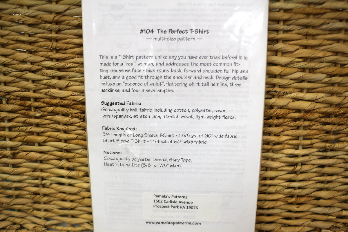 Pamela's Patterns The Perfect T-Shirt multi size