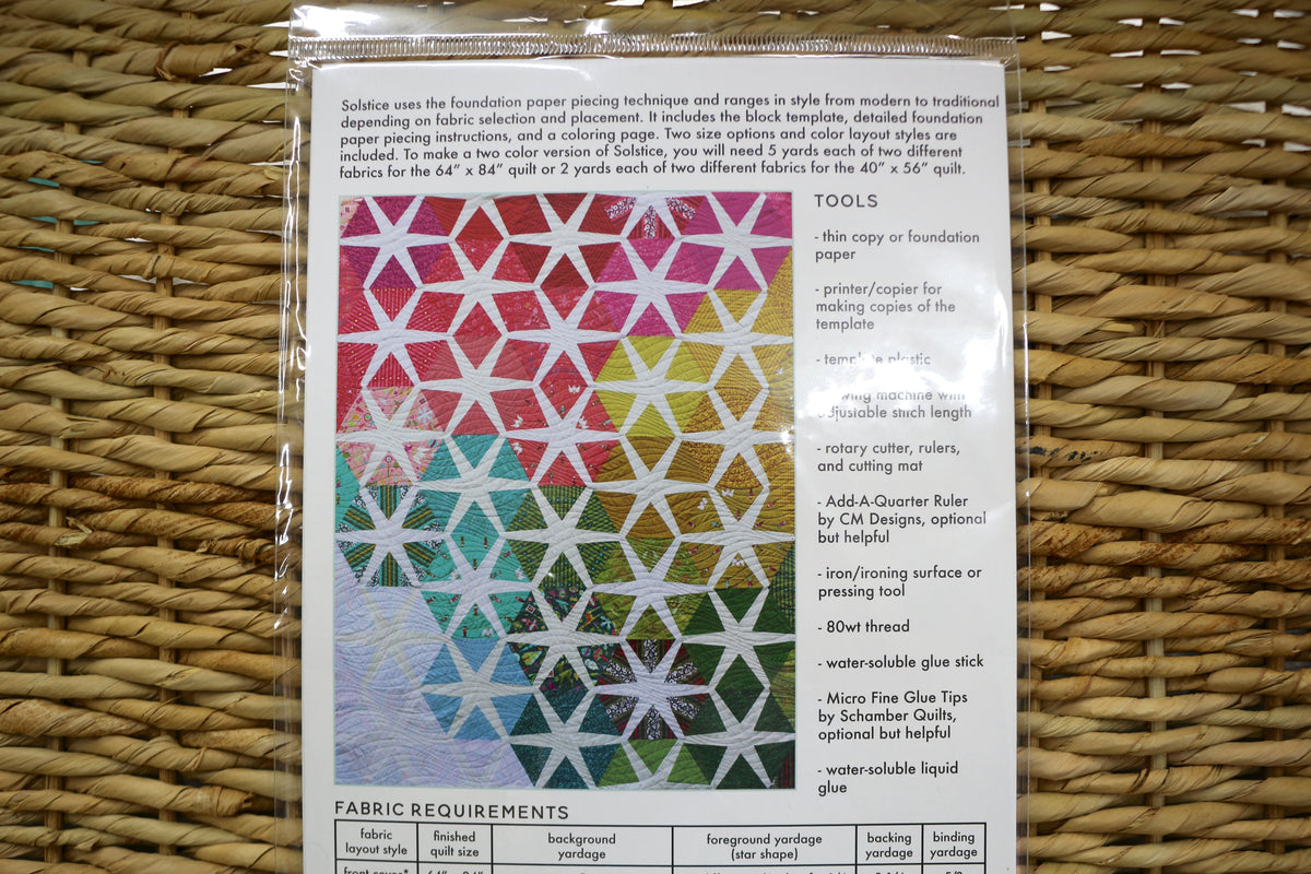 Alison Glass Solstice Quilt Pattern