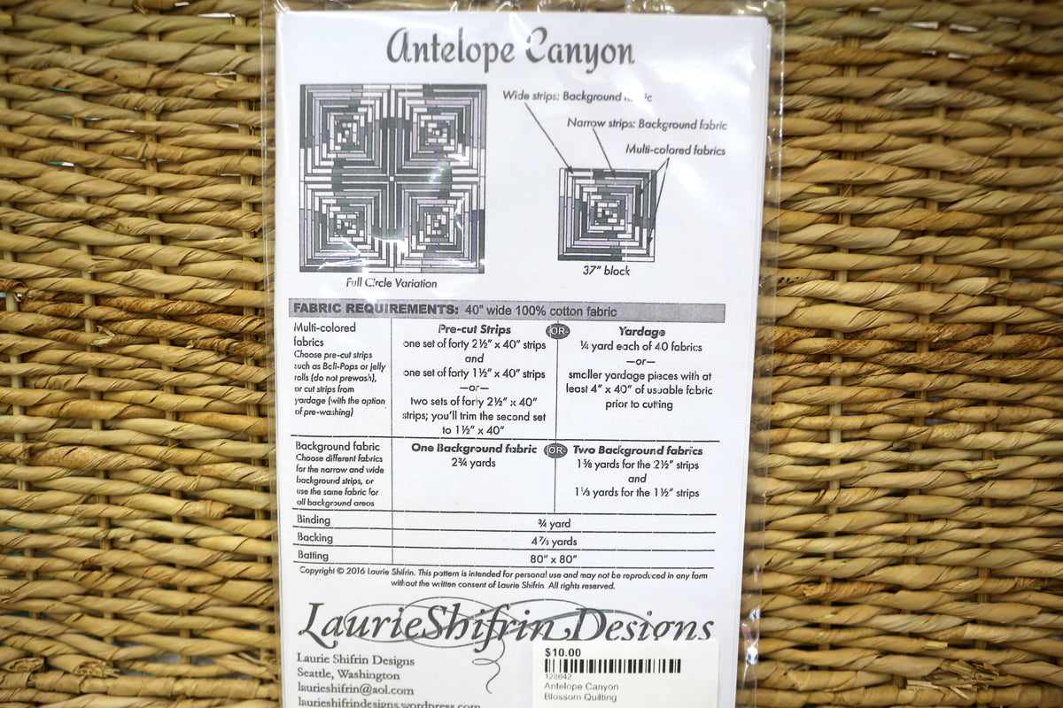 Laurie Shifrin Designs Antelope Canyon Quilt Pattern