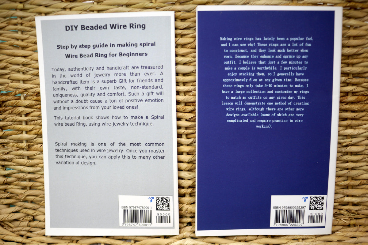 Wire Wrapped Ring & DIY Beaded Wire Ring Book Bundle