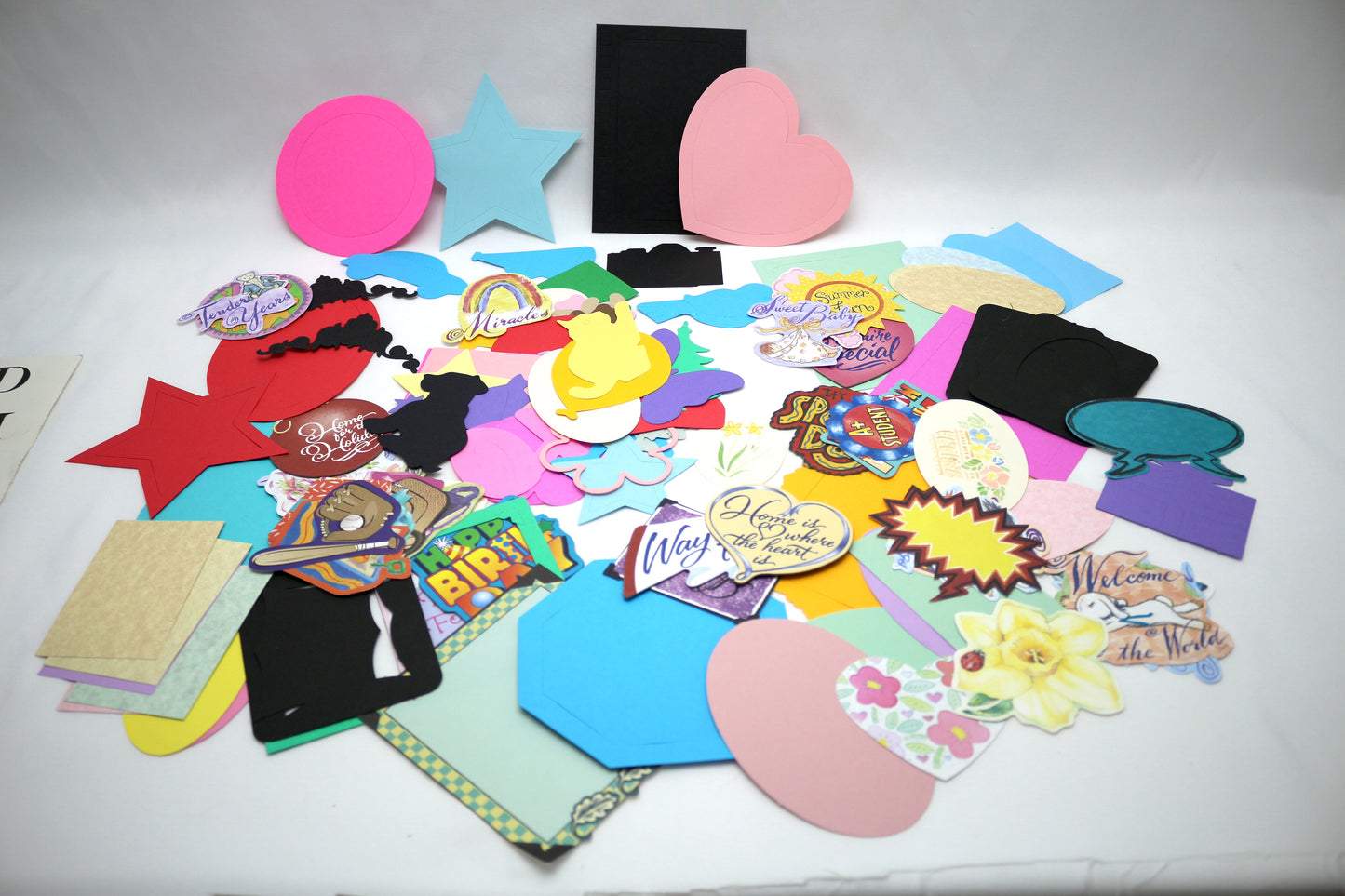 Huge Starter Junk Journal Kit, Scrapbooking or Paper Craft Cutouts, Stencils and more.
