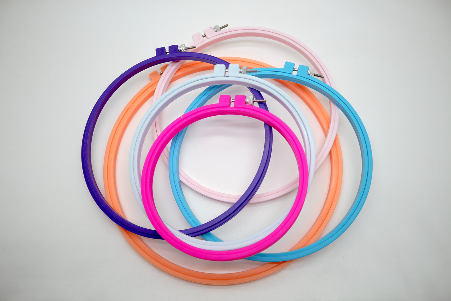 Plastic Embroidery Hoop Bundle