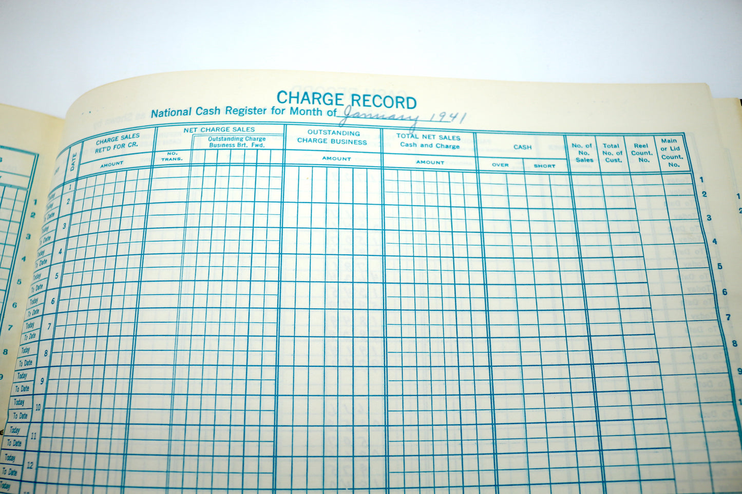 1-Vintage 40's Daily Statement of Business Log Book
