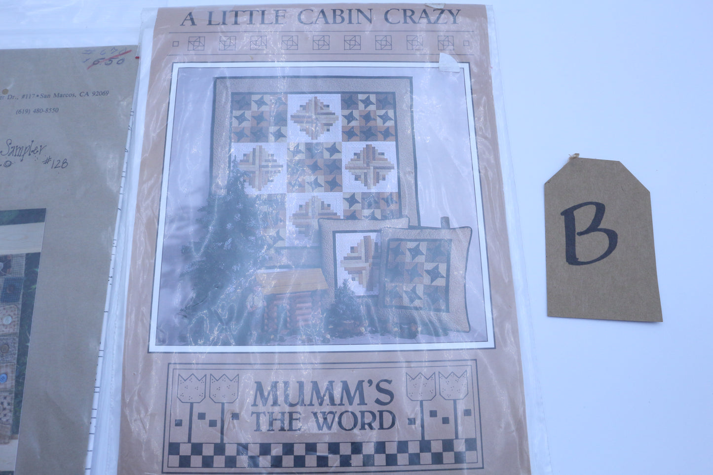 Calico Station Button, Button Sampler or Mumms the Word A Little Cabin Crazy Quilt Pattern PK149