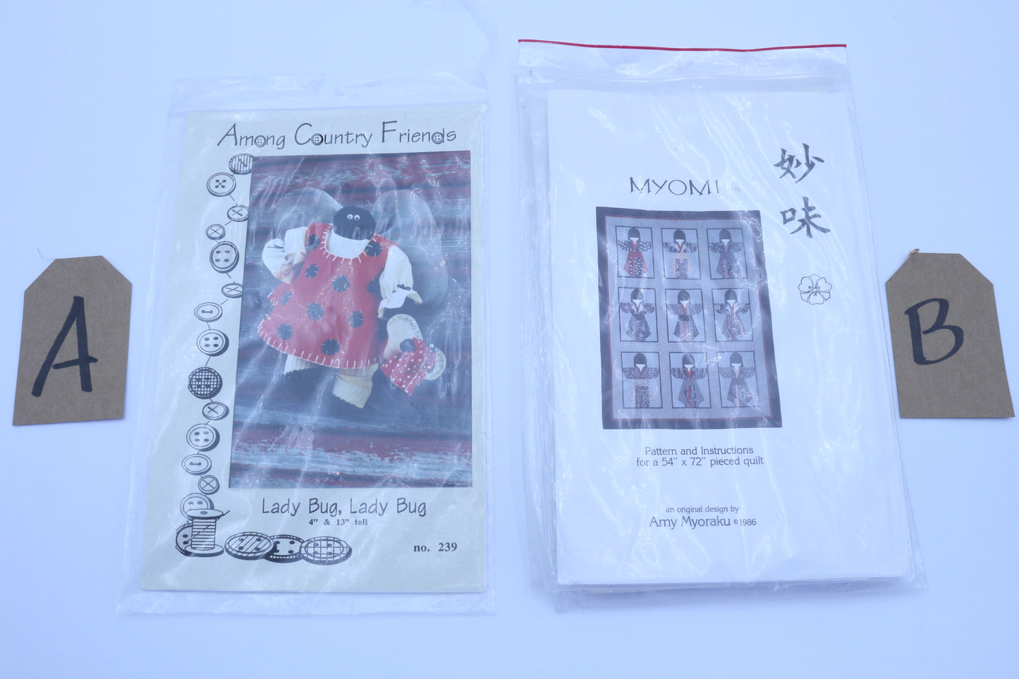 Lady Bug, Lady Bug doll Pattern or Myomi Quilt Pattern PK158