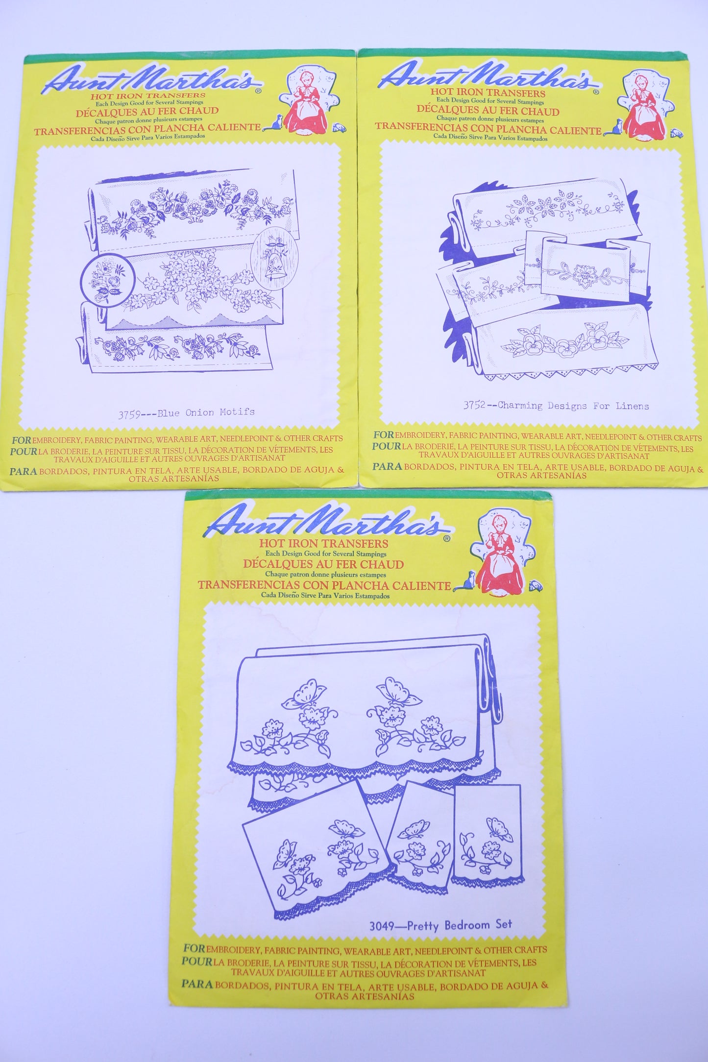 Aunt Marthas Embroidery Pattern 3759 or 3049 or 3752