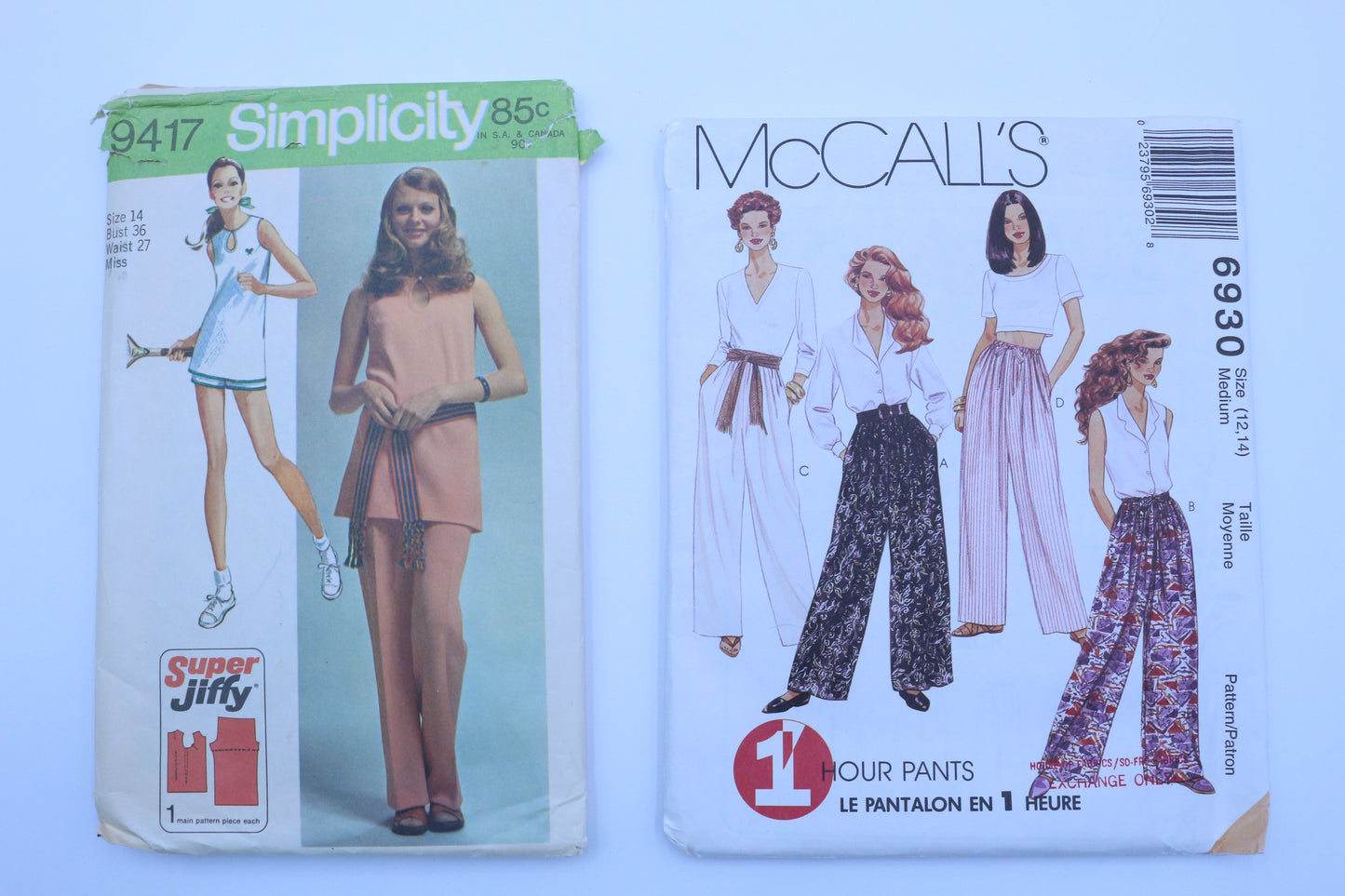 McCall's 6930 Sewing Pattern or Simplicity 9417 Sewing Pattern