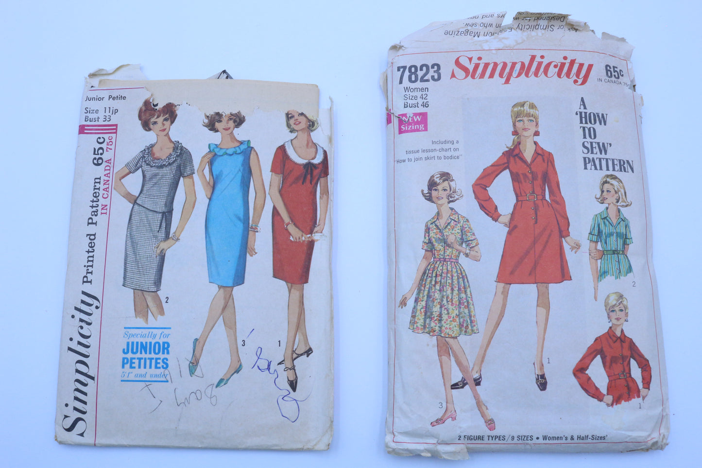 Simplicity Junior Petites Sewing pAttern or Simplicity 7823 Sewing Pattern